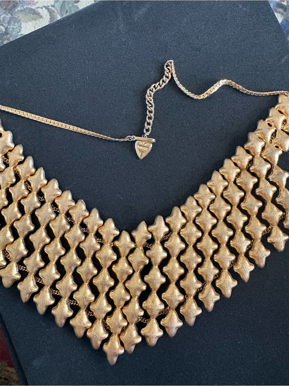 Vintage Rare 60’s Fredrick Mosell Egyptian Revival Bib Necklace